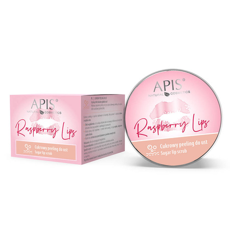 Apis Raspberry Lips Cukrowy peeling maska na noc do ust - Opakowanie 2x10ml